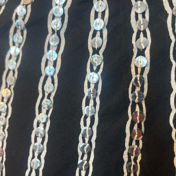 Xpress Dresses & Skirts - Black and White Patterned Skirt-Midi-One size fits most with tie waist